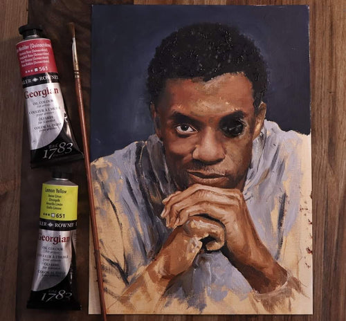 Oil portrait by Karim