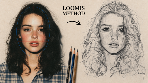 How to Draw a Face Using the Loomis Method: Step-by-Step Guide