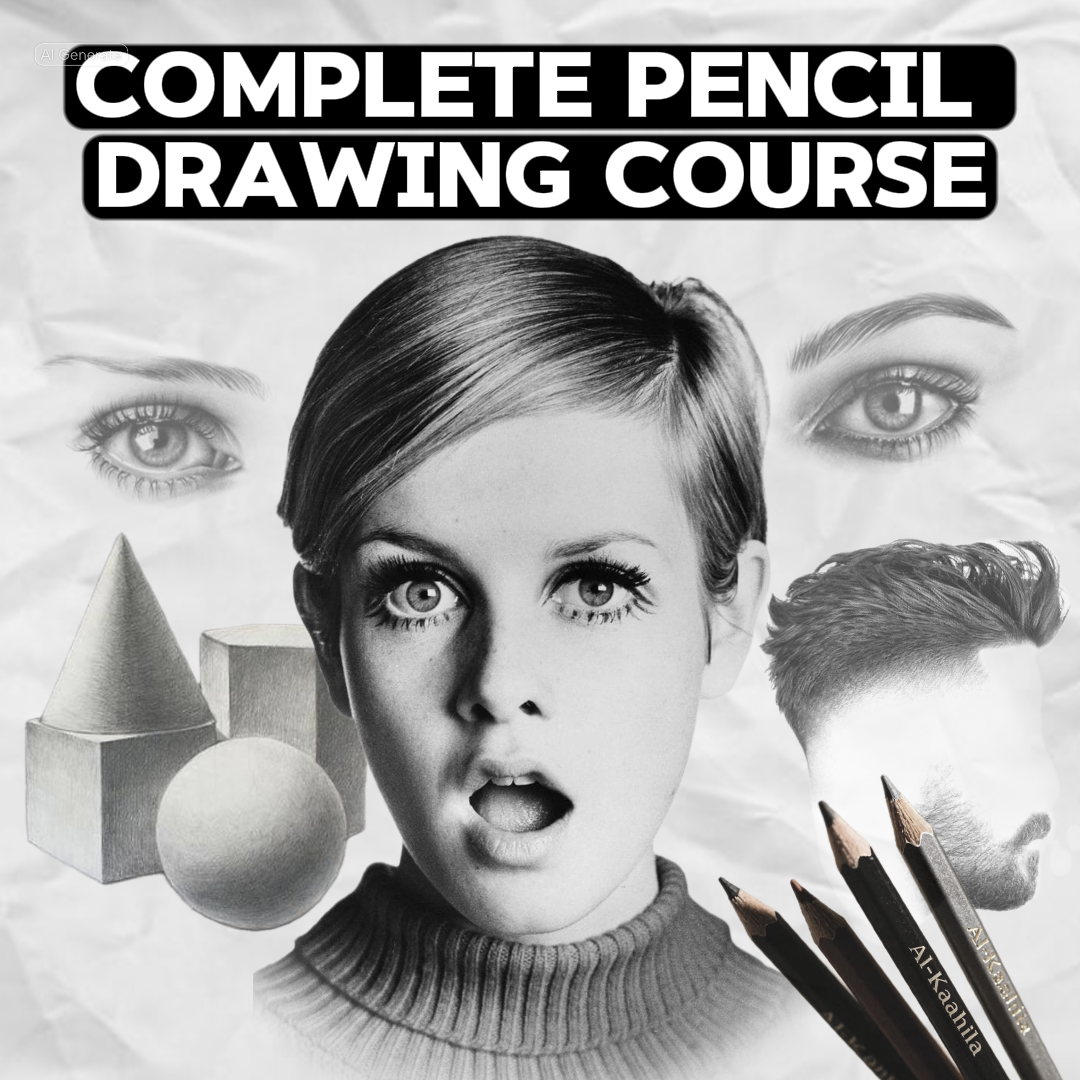 Complete Pencil Drawing Course (Realistic Drawing)