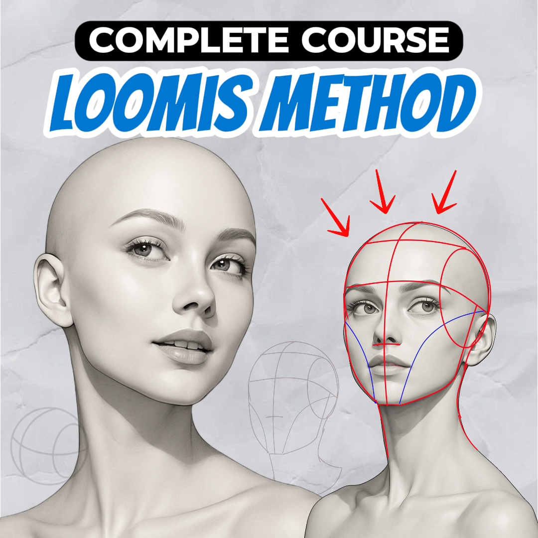 Complete Loomis Method Face Drawing Course – From Zero to Mastery