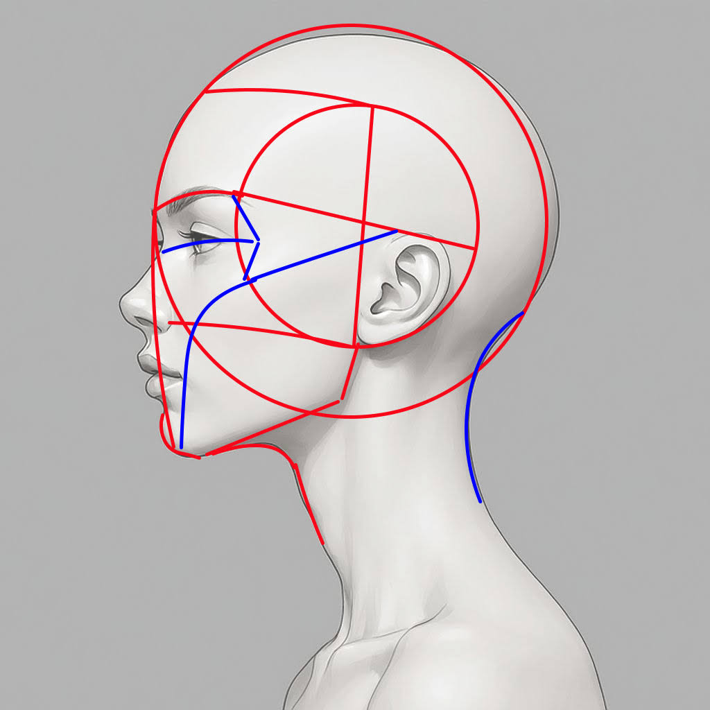 Complete Loomis Method Face Drawing Course – From Zero to Mastery